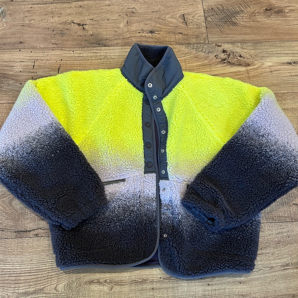 Free People Movement The Slopes Printed Fleece Jacket XS NWOT